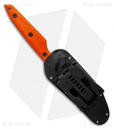 Jeff Hall Custom Large Envoy Fixed Blade Knife Orange G10 (5" Gray Stonewash) 5 Jeff Hall Custom Large Envoy Fixed Blade Knife Orange G10 (5" Gray Stonewash) - Image 3