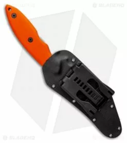 Jeff Hall Custom Persian Fixed Blade Knife Orange G10 (5.25" Gray SW) -Avokelavavat Sales Store Jeff Hall Custom Small Persian w Orange G10 BHQ 125248 LS Sheath