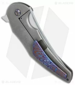 Jeff VanderMeulen Custom Instigator #6 Flipper Titanium W/MokuTi Clip (4" Satin) -Avokelavavat Sales Store Jeff VanderMeulen Custom Instigator 6 ti mokuti clip satin BHQ 71772 er side