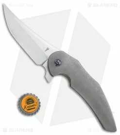 Jeff VanderMeulen Custom Instigator #6 Flipper Titanium W/MokuTi Clip (4" Satin) -Avokelavavat Sales Store Jeff VanderMeulen Custom Instigator 6 ti mokuti clip satin BHQ 71772 er size