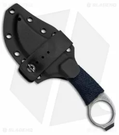 John Gray Custom Accomplice Tanto Bowie Fixed Blade Knife Blue Cord (3" Acid SW) -Avokelavavat Sales Store John Gray Accomplice Tanto Blue Cord BT BHQ 49233 jr sheath 1