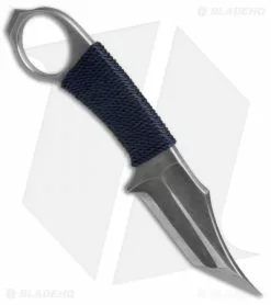 John Gray Custom Accomplice Tanto Bowie Fixed Blade Knife Blue Cord (3" Acid SW) -Avokelavavat Sales Store John Gray Accomplice Tanto Blue Cord BT BHQ 49233 jr spine