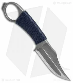 John Gray Custom Accomplice Bowie Fixed Blade Knife Blue Cord (3" Acid SW) 6 John Gray Custom Accomplice Bowie Fixed Blade Knife Blue Cord (3" Acid SW) -Avokelavavat Sales Store John Gray Accomplice Tanto Blue Cord Bowie BHQ 49234 jr spine