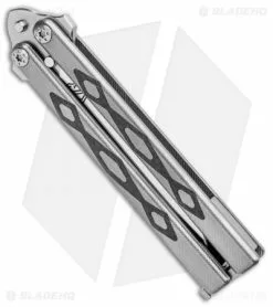 John Gray Custom Balisong Butterfly Knife Titanium W/ Carbon Fiber (4.25" Satin) -Avokelavavat Sales Store John Gray Custom Balisong Butterfly Ti CF Satin BHQ 99566 jr spine