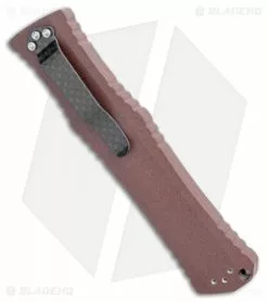 John Gray Custom Gravitron OTF Gravity Knife Brown (3.625" Satin) -Avokelavavat Sales Store John Gray Custom Gravitron OTF Gravity Knife Brown Satin BHQ 108704 jr side