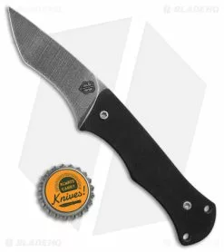 John Gray Custom Tanto Fixed Blade Knife Tero Tuf Black (3.5" Acid Wash) -Avokelavavat Sales Store John Gray Custom Recurve Fixed Blade Splatter Finish BHQ 176365 jr bottlecap