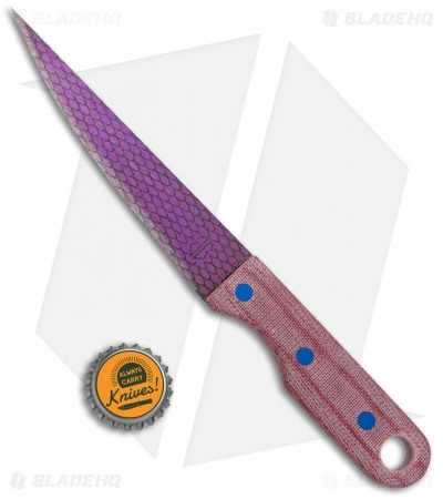 John Gray Knives Custom Fixed Blade Fillet Knife Red Terotuf (5" Graytanium) 6 John Gray Knives Custom Fixed Blade Fillet Knife Red Terotuf (5" Graytanium) - Image 4