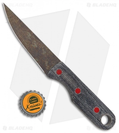 John Gray Knives Custom Fixed Blade Steak Knife Black Terotuf (3.5" Graytanium) 6 John Gray Knives Custom Fixed Blade Steak Knife Black Terotuf (3.5" Graytanium) - Image 4