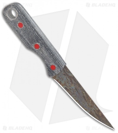 John Gray Knives Custom Fixed Blade Steak Knife Black Terotuf (3.5" Graytanium) 4 John Gray Knives Custom Fixed Blade Steak Knife Black Terotuf (3.5" Graytanium) - Image 2