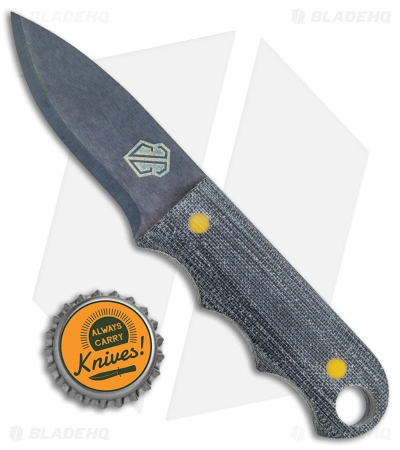 John Gray Custom Three Finger Fixed Blade Knife TeroTuf (3.1" Graytanium) 6 John Gray Custom Three Finger Fixed Blade Knife TeroTuf (3.1" Graytanium) - Image 4