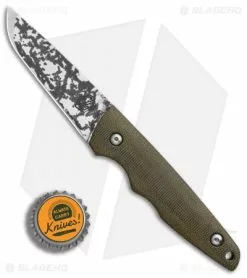 John Gray Tanto Proto Fixed Blade Knife OD Green Micarta (3.1" Mirror Camo) -Avokelavavat Sales Store John Gray Tanto Proto Knife BHQ 87028 er bottlecap