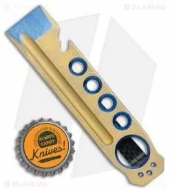 Lynch Northwest John Gray Titanium Bottle Opener Pry Bar Bronze/Blue (4.5") -Avokelavavat Sales Store John Gray Ti Bottle Opener Pry Bar Bronze Blue BHQ 108733 jr bottlecap