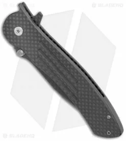 John Kubasek Fighting Tanto Recurve Flipper Knife Carbon Fiber (3.5" CF/D2) -Avokelavavat Sales Store John Kubasek Fighting Tanto Recurve Flipper CF BHQ 122964 jr spine