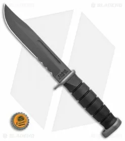 Ka-Bar Bowie D2 Extreme Fixed Blade Knife Black Kraton (7" Black) -Avokelavavat Sales Store Ka Bar Bowie D2 Extreme Fixed Blade Knife Black Kraton 7in Black KA1283 BHQ 55099 LS Bottlecap