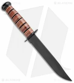 Ka-Bar Bowie Single Mark Full-Size Fixed Blade Knife (7" Black) 1320 -Avokelavavat Sales Store Ka Bar Bowie Single Mark Full Size Fixed Black 1320 BHQ 94230 jr spine