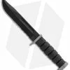 Ka-Bar Extreme Fighting/Utility Knife Black Kraton (7" Black Serr) 1 Ka-Bar Extreme Fighting/Utility Knife Black Kraton (7" Black Serr) -Avokelavavat Sales Store Ka Bar D2 Fighting Utility Black Black BHQ 108244 jr