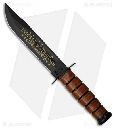 Ka-Bar Bowie Full Size US ARMY Operation Enduring Freedom Knife (7" Black) 9168 3 Ka-Bar Bowie Full Size US ARMY Operation Enduring Freedom Knife (7" Black) 9168