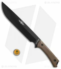 Ka-Bar Jarosz Choppa Fixed Blade Knife Coyote (9.875" Black) 7507 -Avokelavavat Sales Store Ka Bar Jarosz Choppa coyote black BHQ 53226 er size
