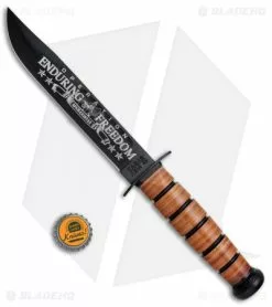 Ka-Bar Bowie Navy Operation Enduring Freedom Fixed Blade Knife (7" Black) 9170 -Avokelavavat Sales Store Ka Bar US Navy Operation Enduring Freedom Black 9170 BHQ 80707 jr bottlecap