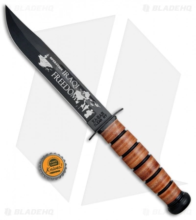 Ka-Bar Bowie US Navy Operation Iraqi Freedom Fixed Blade Knife (7" Black) 9131 6 Ka-Bar Bowie US Navy Operation Iraqi Freedom Fixed Blade Knife (7" Black) 9131 - Image 4