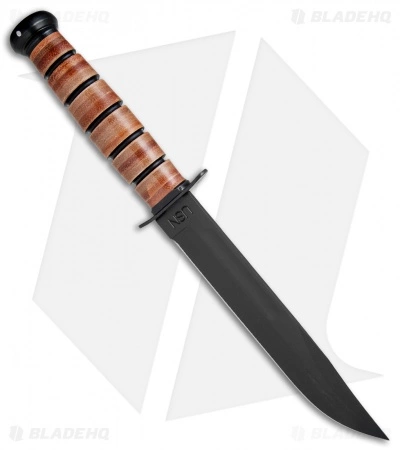 Ka-Bar Bowie US Navy Operation Iraqi Freedom Fixed Blade Knife (7" Black) 9131 4 Ka-Bar Bowie US Navy Operation Iraqi Freedom Fixed Blade Knife (7" Black) 9131 - Image 2