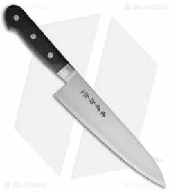 Kanetsune Gyutou Chef's Kitchen Knife Black Wood (7" Satin) KC126