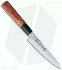Kanetsune Petty Kitchen Knife Wood Handle (5" Hammered) KC954