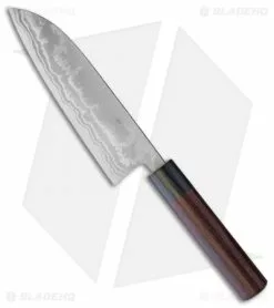 Kanetsune Santoku Kitchen Knife Sandalwood (6.5" San Mai) KC462