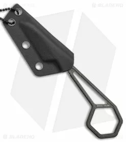 Kansept Knives Kansept Ostap Hel HEX Fixed Blade Neck Knife (2.25" Dark Gray) -Avokelavavat Sales Store Kansept HEX Ostap Hei Design Neck Knife Dark Green BHQ 142008 jr sheath