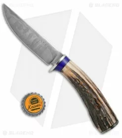 Keith Bagley Custom Damascus Hunter Fixed Blade Stag (4.6" Damascus) 11 Keith Bagley Custom Damascus Hunter Fixed Blade Stag (4.6" Damascus) -Avokelavavat Sales Store Keith Bagley Custom Damascus Hunter Stag Damascus BHQ 71976 jr bottlecap