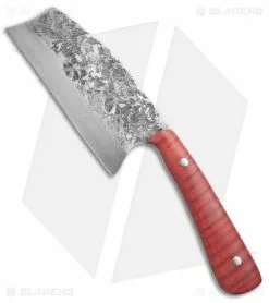 Keith Bagley Custom Hunter Cleaver Fixed Blade Tiger Maple (5.25" Satin)