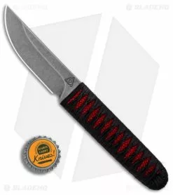 Kelleher Bladeworks Kwaiken Fixed Blade Knife Wrapped Ray Red (3.61" Dark SW) -Avokelavavat Sales Store Kelleher Bladeworks Kwaiken Wrapped Ray Red Dark SW BHQ 90226 er bottlecap
