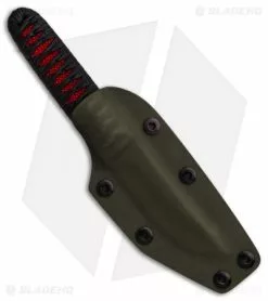 Kelleher Bladeworks Kwaiken Fixed Blade Knife Wrapped Ray Red (3.61" Dark SW) -Avokelavavat Sales Store Kelleher Bladeworks Kwaiken Wrapped Ray Red Dark SW BHQ 90226 er sheath