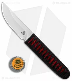 Kelleher Bladeworks Kwaiken Fixed Blade Knife Wrapped Ray Red (3.61" Satin) -Avokelavavat Sales Store Kelleher Bladeworks Kwaiken Wrapped Ray Red Satin BHQ 90224 er bottlecap