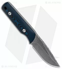 Kelleher Bladeworks Styx Fixed Blade Knife Blue/Black G-10 (2.75" Dark SW) -Avokelavavat Sales Store Kelleher Bladeworks Styx Blue Black G10 Dark SW BHQ 90228 er side