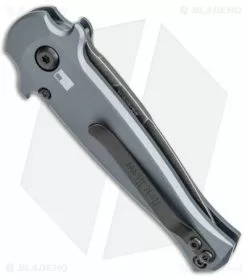 Kershaw Launch 12 Mini Stiletto Automatic Knife Gray/CF (2.5" Black Stonewash) -Avokelavavat Sales Store Kershaw 12 Launch 12 Mini Stiletto Auto Gray CF Black SW BHQ 147367 jr side