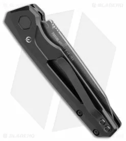 Kershaw Auto Launch 11 Black Aluminum Automatic Knife (2.75" Damascus) 7550DAM -Avokelavavat Sales Store Kershaw Auto Launch 11 Black Aluminum Damascus BHQ 175624 jr side