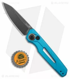Kershaw Launch 11 Automatic Knife Teal Aluminum (2.75" Blackwash) 7550TEAL -Avokelavavat Sales Store Kershaw Launch 11 Auto Teal Aluminum Blackwash BHQ 178233 jr bottlecap