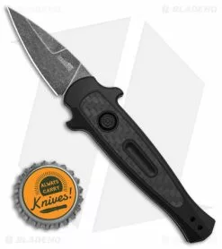 Kershaw Launch 12 CA Legal Mini Stiletto Automatic Knife Black/CF (1.9"Black SW) -Avokelavavat Sales Store Kershaw Launch 12 CA Legal mini Stiletto Automatic Knife Black CF 1in Black SW BHQ 145122 td size