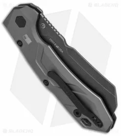 Kershaw Launch 14 Automatic Knife Cleaver Gray Al (3.4" Black SW) 7850 -Avokelavavat Sales Store Kershaw Launch 14 Auto Cleaver BlackWash 7850 BHQ 139777 jr side