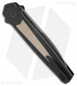 Kershaw Launch 15 MagnaCut Automatic Knife Aluminum/Micarta (3.8" Black SW) 7950 -Avokelavavat Sales Store Kershaw Launch 15 Knife Black Micarta BW BHQ 178514 jr side