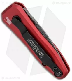 Kershaw Launch 4 CA Legal Automatic Knife Red (1.9" Damascus) 13 Kershaw Launch 4 CA Legal Automatic Knife Red (1.9" Damascus) -Avokelavavat Sales Store Kershaw Launch 4 CA Legal Auto Red Damascus 7500RDDAM BHQ 91649 jr side