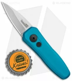 Kershaw Launch 4 CA Legal Automatic Knife Teal (1.9" Stonewash) -Avokelavavat Sales Store Kershaw Launch 4 CA Legal Auto Teal SW KER7500TEALSW BHQ 92074 jr bottlecap