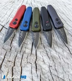 Kershaw Launch 4 CA Legal Automatic Knife Blue (1.9" Damascus) BHQ Exclusive -Avokelavavat Sales Store Kershaw Launch 4 CA Legal Automatic Knife OD Green Damascus 7500OLDAM BHQ 91063 kp stump web 4