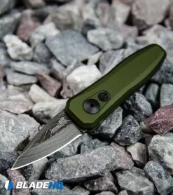 Kershaw Launch 4 CA Legal Automatic Knife OD Green (1.9" Damascus) BHQ Exclusive -Avokelavavat Sales Store Kershaw Launch 4 CA Legal Automatic Knife OD Green Damascus 7500OLDAM BHQ91063 kp rocks web