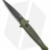 Kershaw Launch 8 Stiletto Automatic Knife Green/CF (3.5" Black)