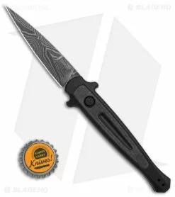 Kershaw Launch 8 Stiletto Automatic Knife Black/CF (3.6" Damascus) 9 Kershaw Launch 8 Stiletto Automatic Knife Black/CF (3.6" Damascus) -Avokelavavat Sales Store Kershaw Launch 8 Stiletto Automatic Knife Black CF 3in Damascus BHQ 145172 td size