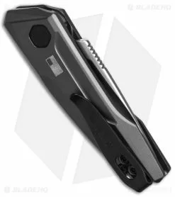 Kershaw Launch 9 Automatic Knife Drop Point Gray Aluminum (1.8" Stonewash) -Avokelavavat Sales Store Kershaw Launch 9 Gray Automatic Knife Stonewash BHQ 145446 td side