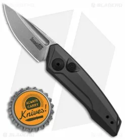 Kershaw Launch 9 Automatic Knife Drop Point Gray Aluminum (1.8" Stonewash) -Avokelavavat Sales Store Kershaw Launch 9 Gray Automatic Knife Stonewash BHQ 145446 td size