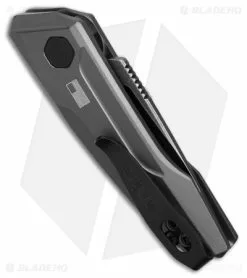 Kershaw Launch 9 Automatic Knife Drop Point Gray Aluminum (2" Black SW) -Avokelavavat Sales Store Kershaw launch 9 AK Drop Point Gray Aluminum 2in BSW BHQ 177025 td side